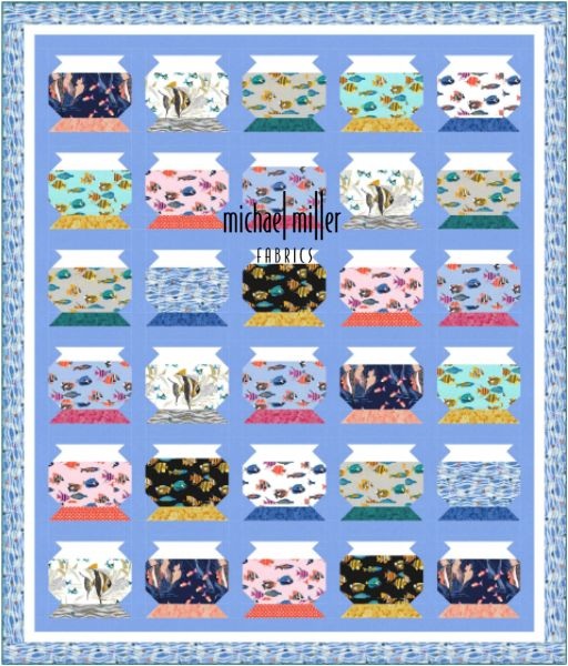 Life in a Fishbowl - free quilt pattern