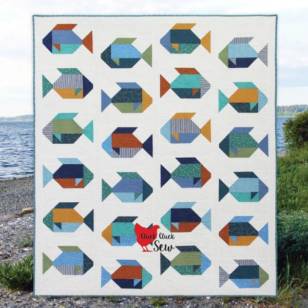 Modern Fish Quilt Pattern - etsy