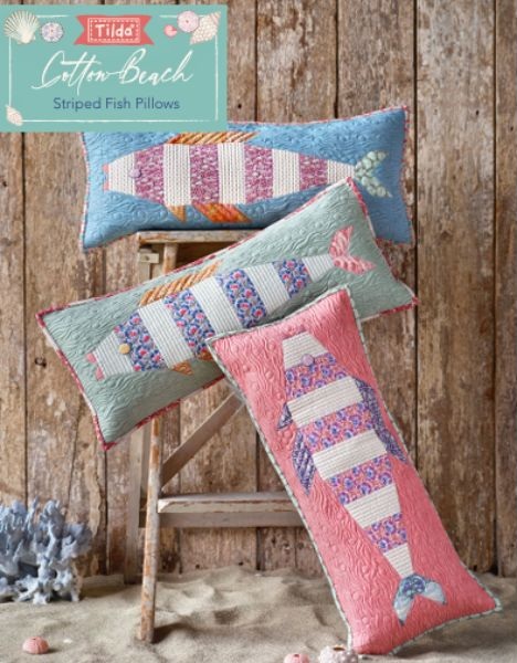 Striped Fish Pillows - free quilt pattern