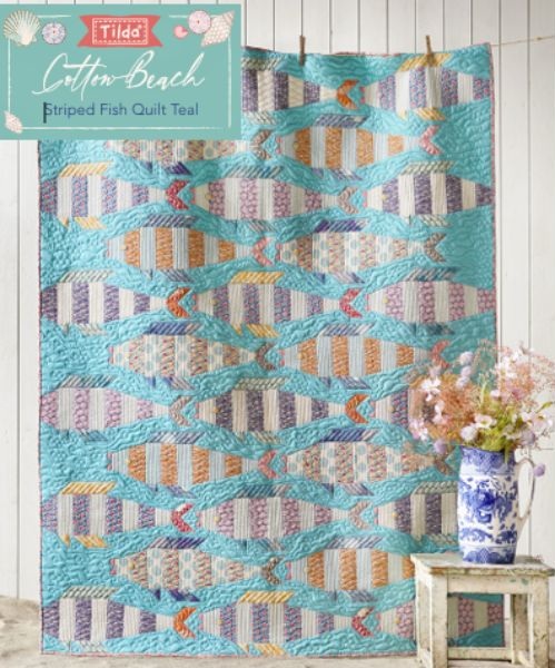 Striped Fish - free quilt pattern