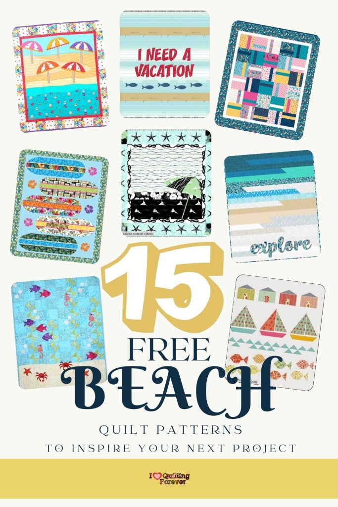 Beach Quilt Patterns Roundup 6 ILQF Pinterest