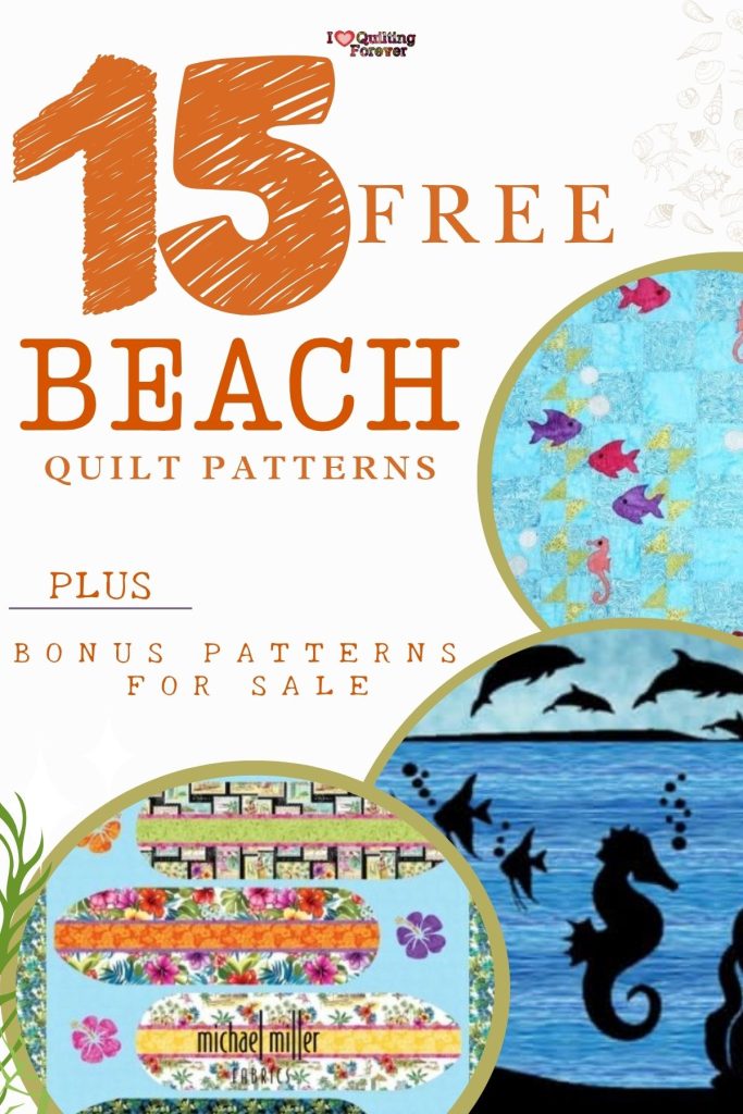 Beach Quilt Patterns Roundup 7 ILQF Pinterest