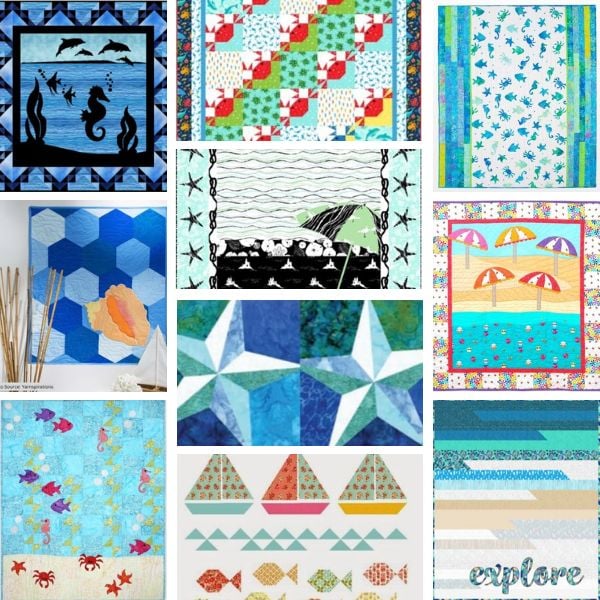Beach Quilt Patterns Roundup Featured Cover