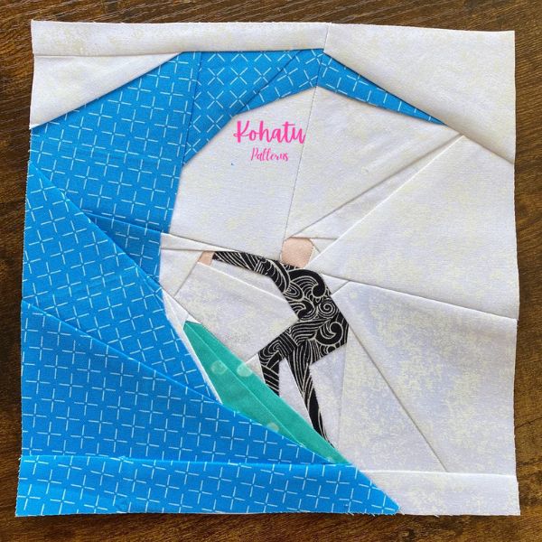 Surfer Quilt Block Pattern - etsy