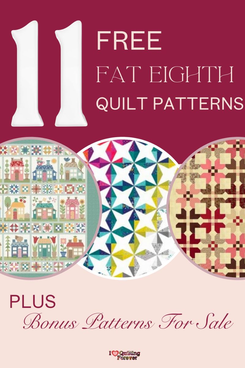 Top 11 Free Fat Eighth Quilt Patterns (+8 Bonus Patterns For Sale) - I ...