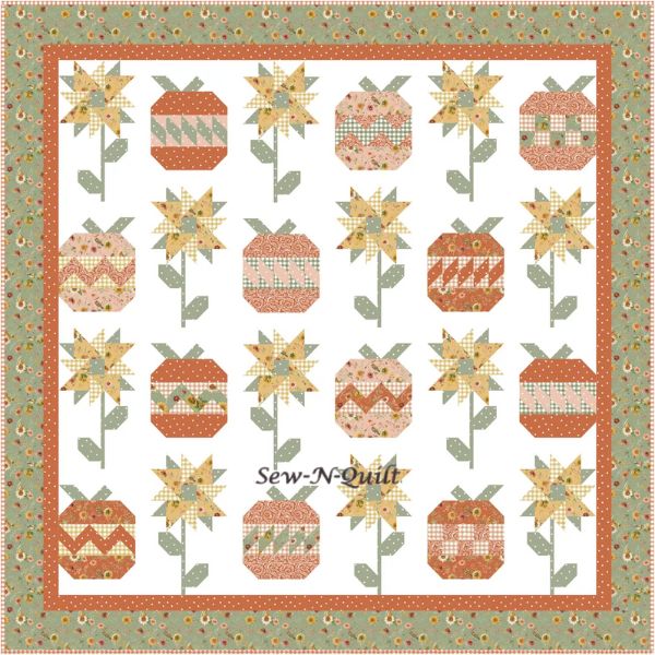 Fall Garden Quilt Pattern - etsy