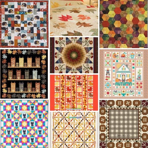Top 16 Free Fall Quilt Patterns (+12 Bonus Patterns For Sale)