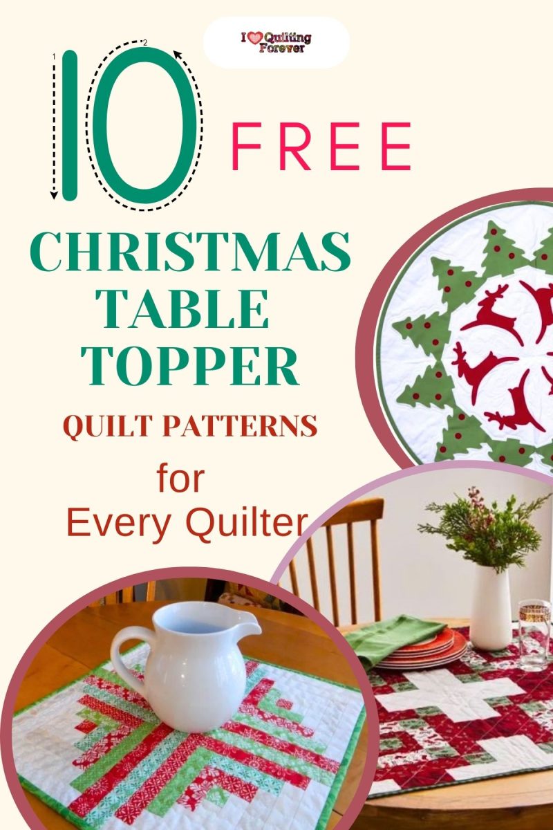 Patterned Tablecloth Top with Quilt Sleeve