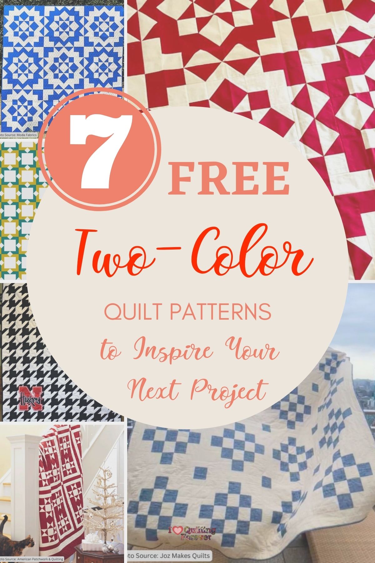 Top 7 Free Two Color Quilt Patterns (+8 Bonus Patterns For Sale) - I ...