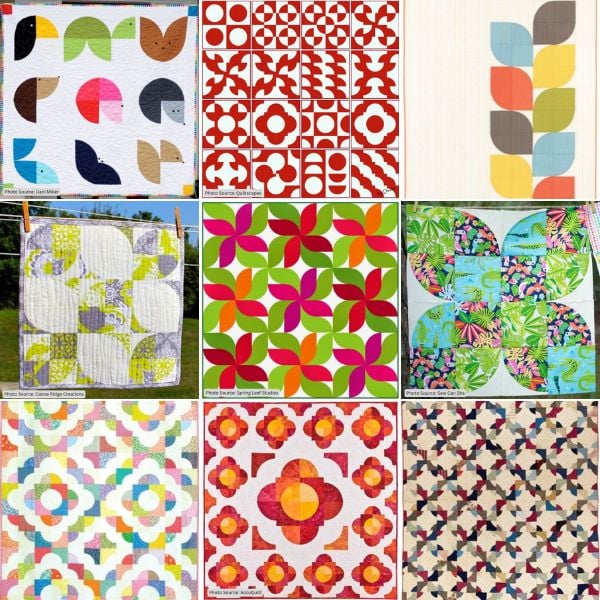 Drunkard's Path Quilt Patterns roundup ILQF featured cover