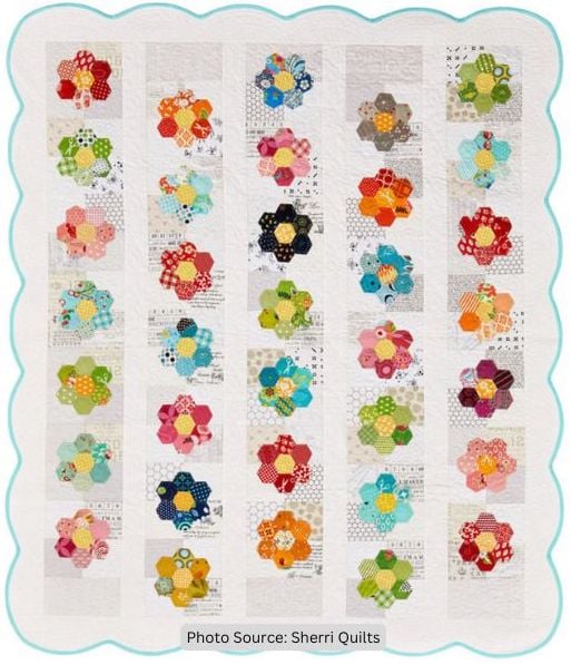 Flowers for Emma Quilt Pattern (PDF Downloadable Pattern For Sale) - etsy