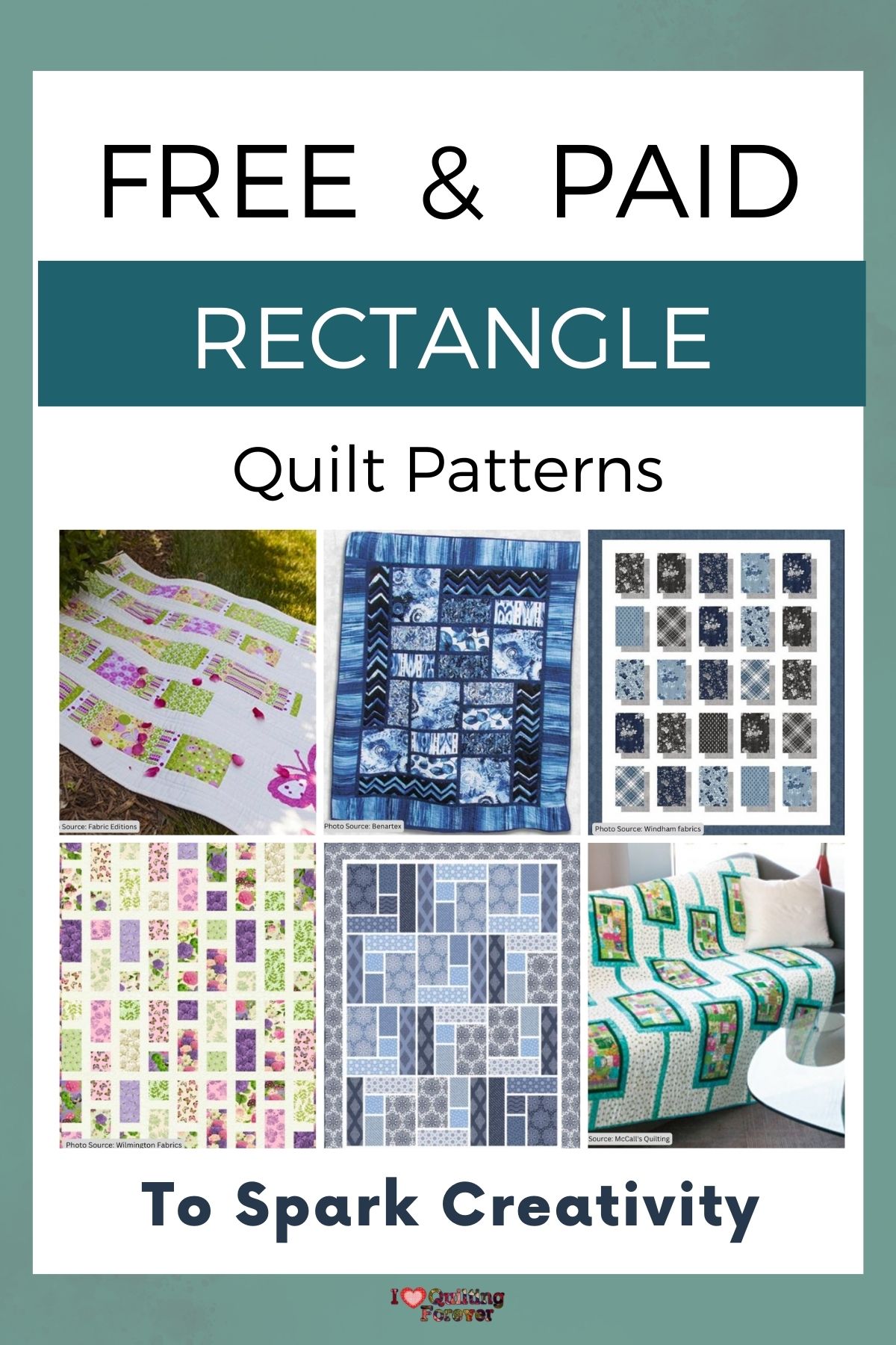 Top 10 Free Rectangle Quilt Patterns (+8 Bonus Patterns For Sale) - I ...