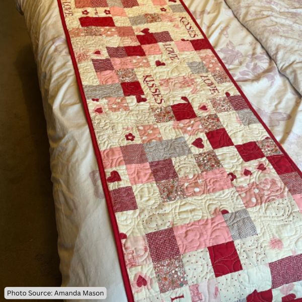 Bed Runner Quilt Idea from Amanda Mason