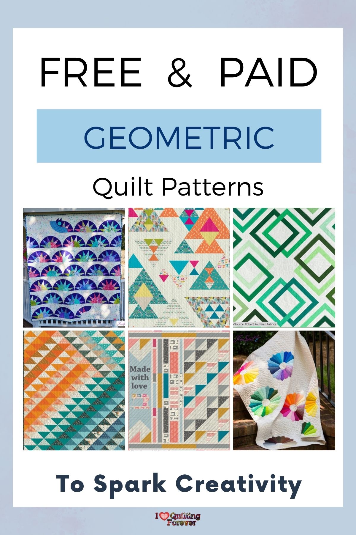 Top 10 Free Geometric Quilt Patterns (+8 Bonus Patterns For Sale) - I ...