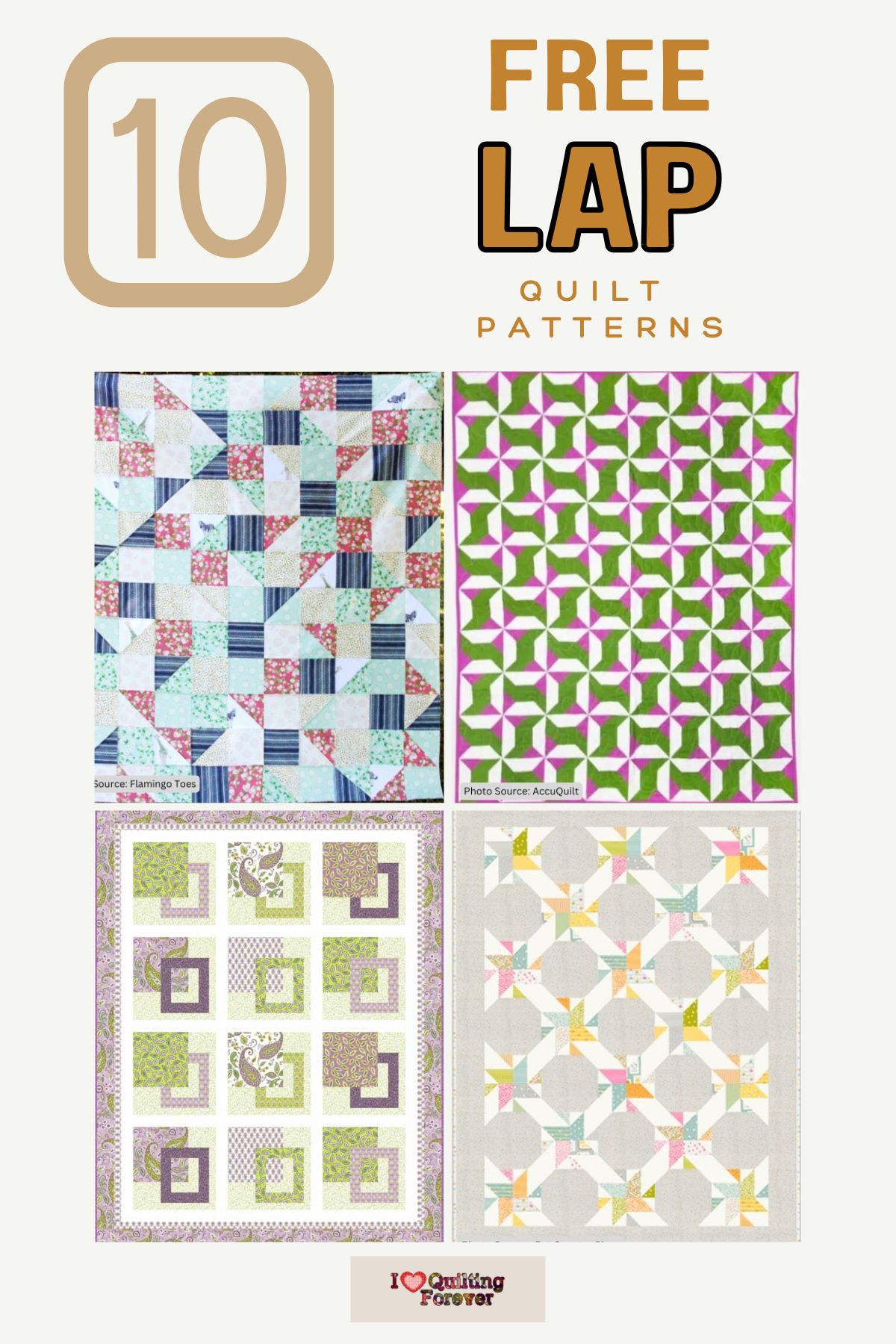 Top 10 Free Lap Quilt Patterns (+8 Bonus Patterns For Sale) - I Love ...