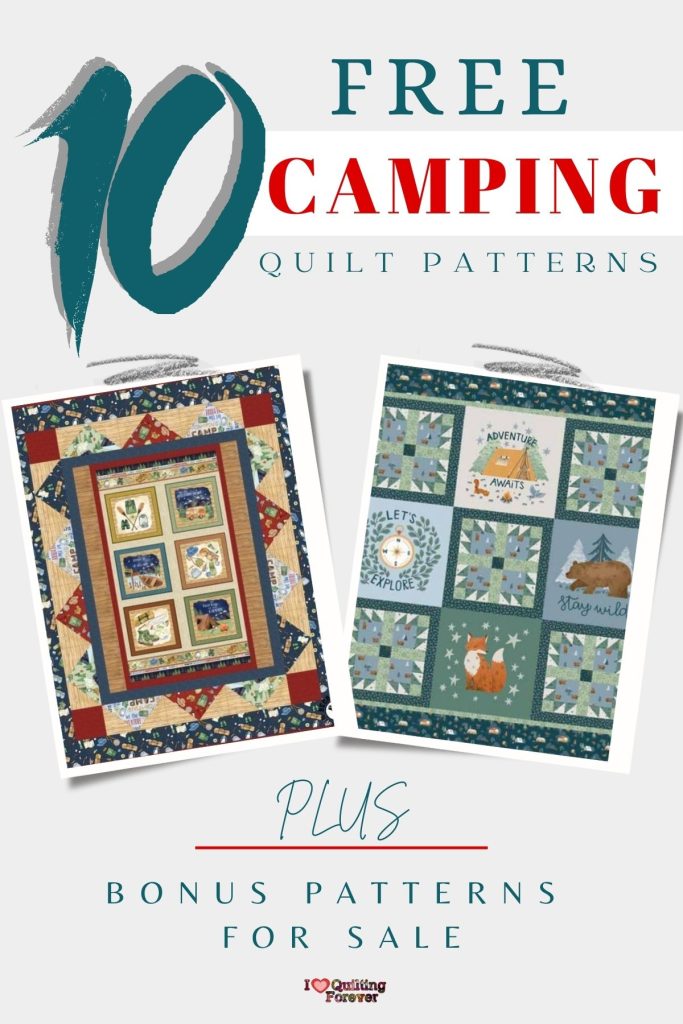 Camping Quilt Patterns Roundup 3 ILQF Pinterest