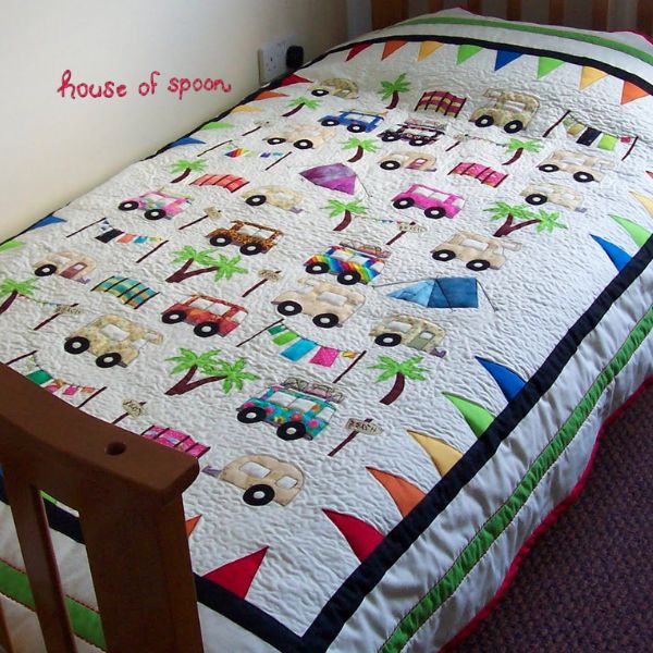 Camping - free quilt pattern