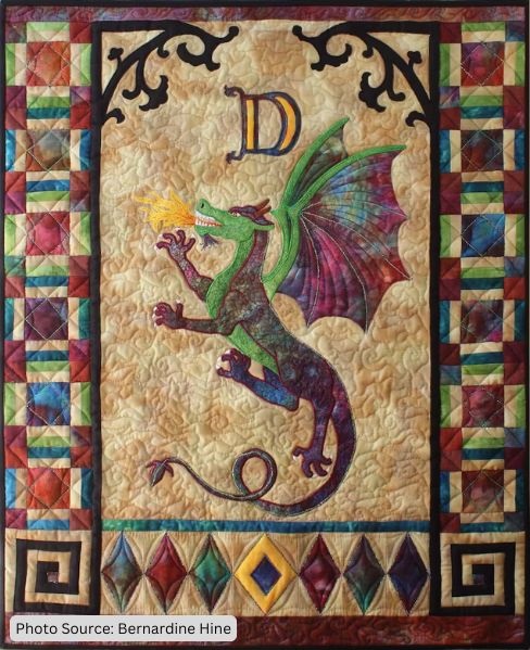 Dragon Heraldry Quilt Pattern - etsy