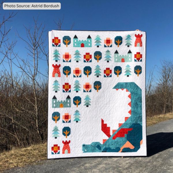 Dragon Quilt Idea from Astrid Bordush