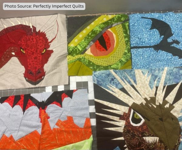 Dragon Quilt Idea from Perfectly Imperfect Quilts