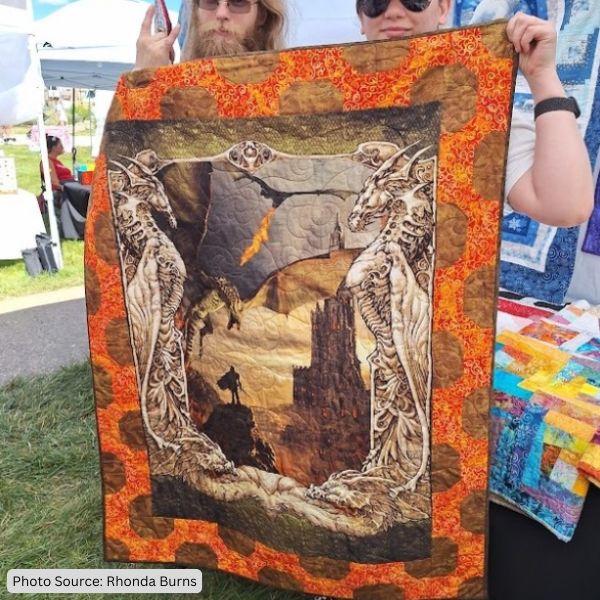Dragon Quilt Idea from Rhonda Burns