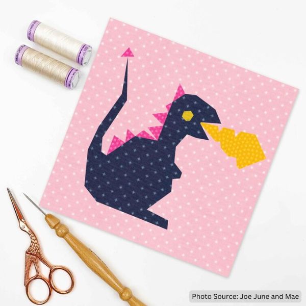 Fire Dragon Quilt Block Pattern - etsy