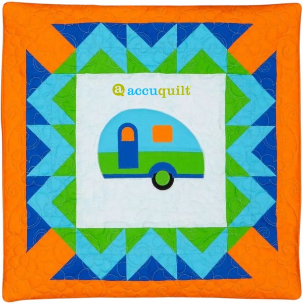 GO! A-Camping We Go Pillow - free quilt pattern