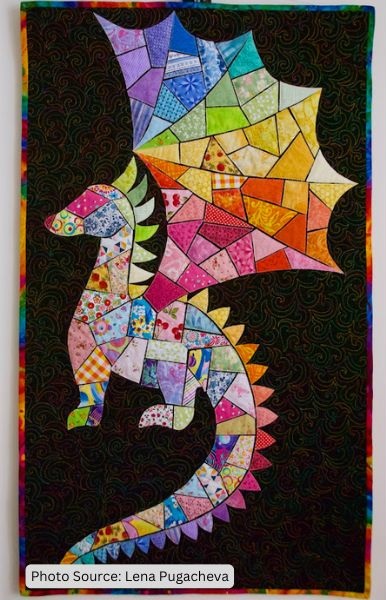 Lily The Dragon - free quilt pattern