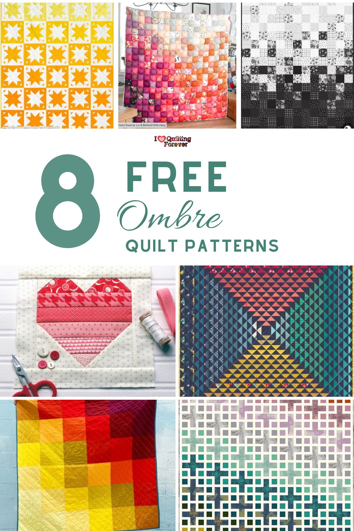Top 8 Free Ombre Gradient Quilt Patterns (+10 Bonus Patterns For Sale ...