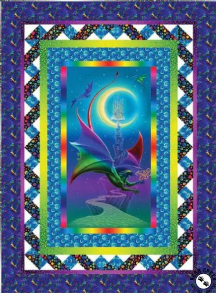 Rainbow Dragon - free quilt pattern