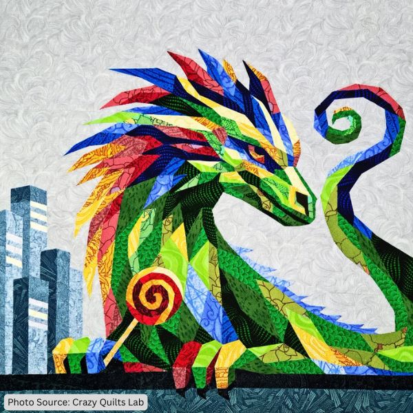 Sweet Tooth Dragon Quilt Pattern - etsy