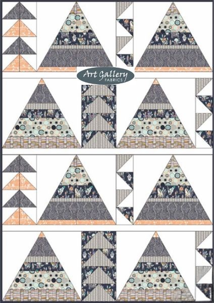 Tepee Adventures - free quilt pattern