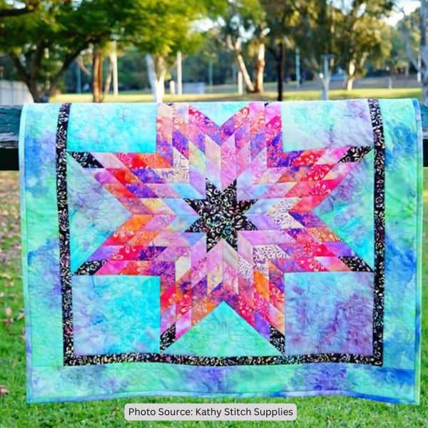 Lone Star Art Quilt Pattern -etsy