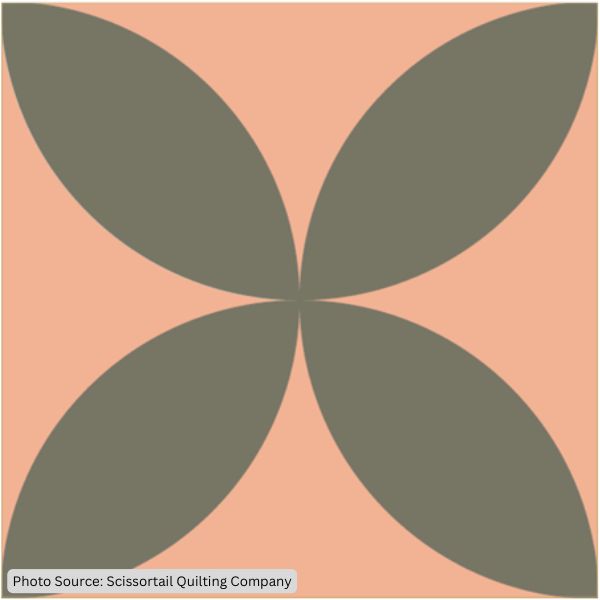 Orange Peel Block - free quilt pattern