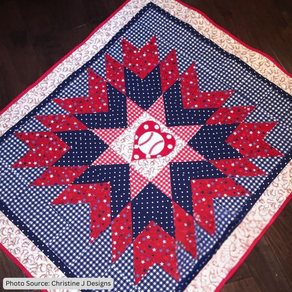 Baseball Baby Quilt Pattern - etsy
