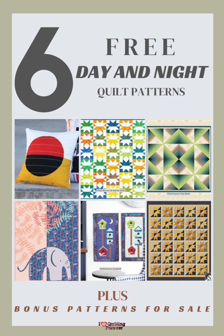 Simple Night Pattern Top 6 Free Day and Night Quilt Patterns (+5 Bonus Patterns For Sale ...