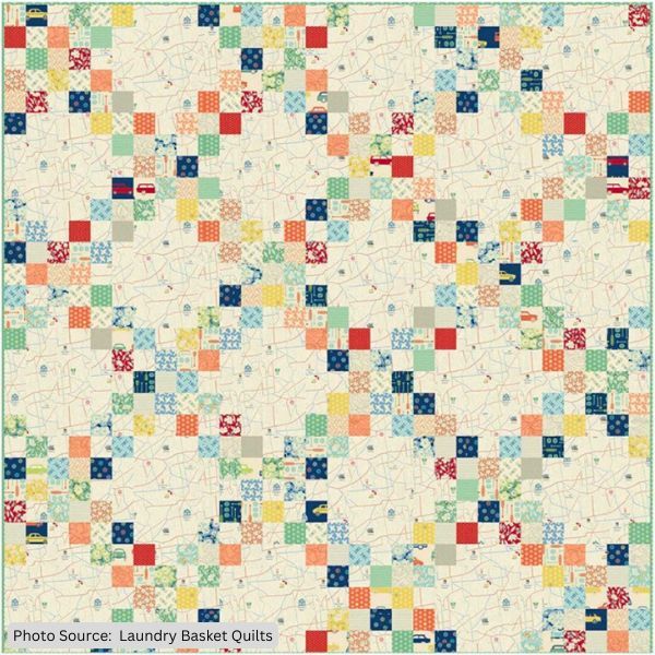 Pieced Irish Chain Quilt Pattern - etsy