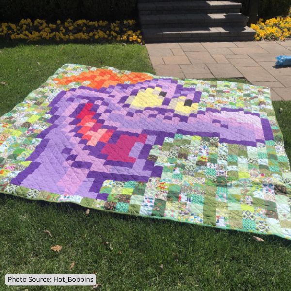 Pixelated Quilt Idea from Hot_Bobbins