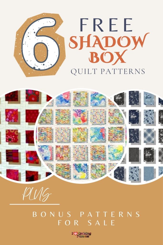 Shadow Box Quilt Patterns Roundup 2 ILQF Pinterest