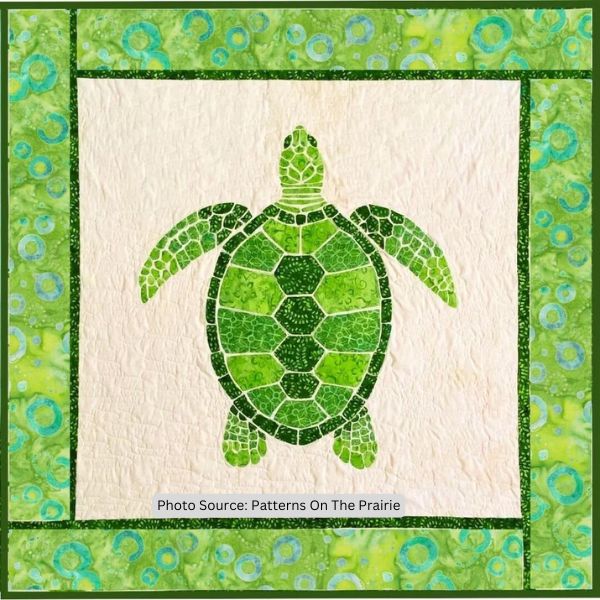 Tranquil Sea Turtle Quilt Pattern - etsy