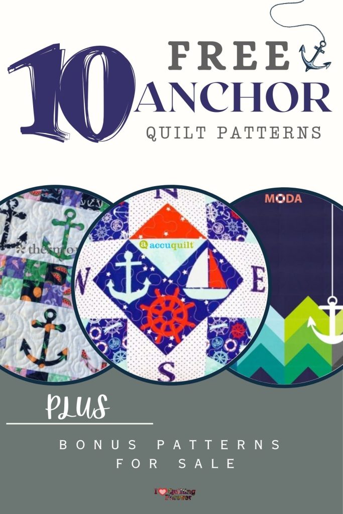 Anchor Quilt Patterns Roundup 1 ILQF Pinterest