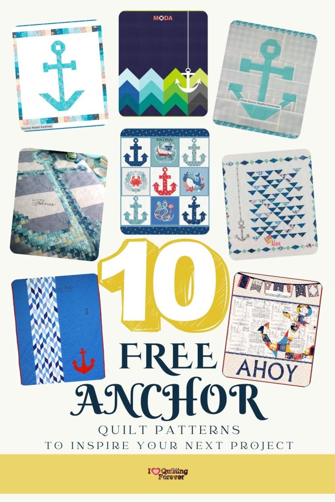Anchor Quilt Patterns Roundup 3 ILQF Pinterest