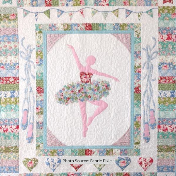 Ballerina Quilt Idea from Fabric Pixie