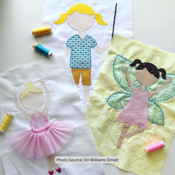 Ballerina Quilt Idea from On Williams Street