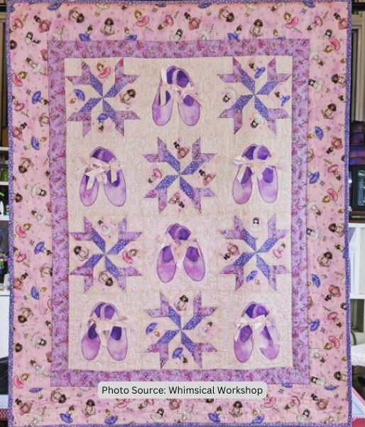 Ballerina Quilt Idea from Whimsical Workshop