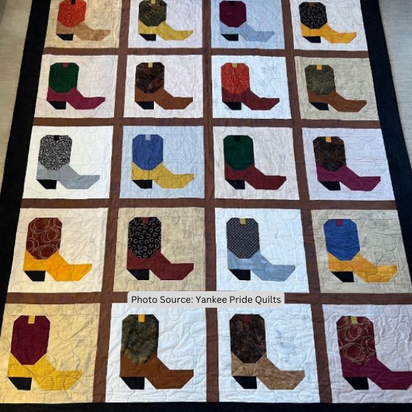 Cowboy Boot Quilt Idea from Yankee Pride Quilts