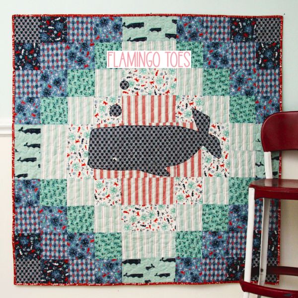 Nautical Whale - free quilt pattern