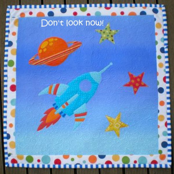 Rocket Ship Pillow - free quilt pattern