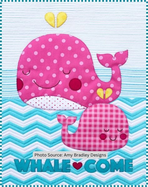 Whale Mini Quilt Pattern - etsy