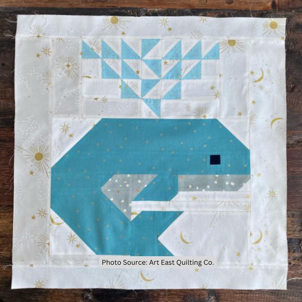Whale Quilt Idea from Art East Quilting Co.